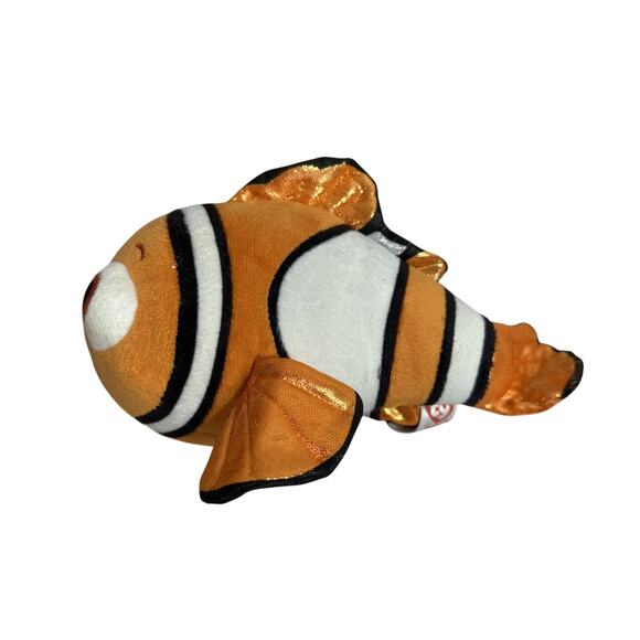 Disney Pixar Nemo Clownfish Finding Nemo Orange Plush TY Sparkle 8 inch Plush - Picture 2 of 7